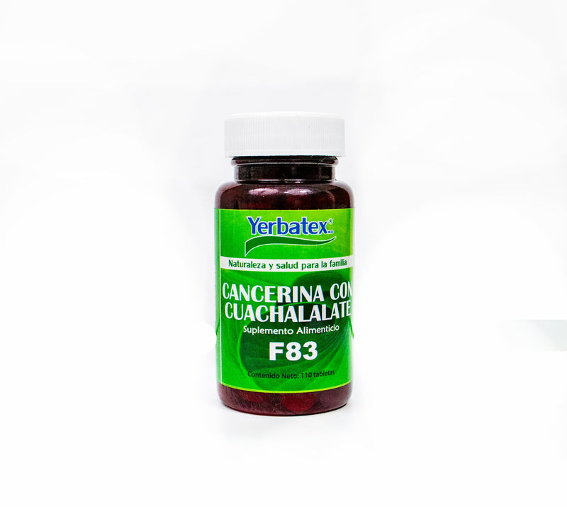 Tabletas de Cancerina con Cuachalalate F83